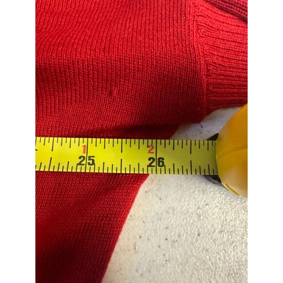 Lauren Ralph Lauren Women's Size M Silk Modal Blend Turtleneck Sweater Red A56 - Picture 5 of 6